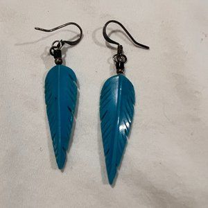 Boho feather earrings